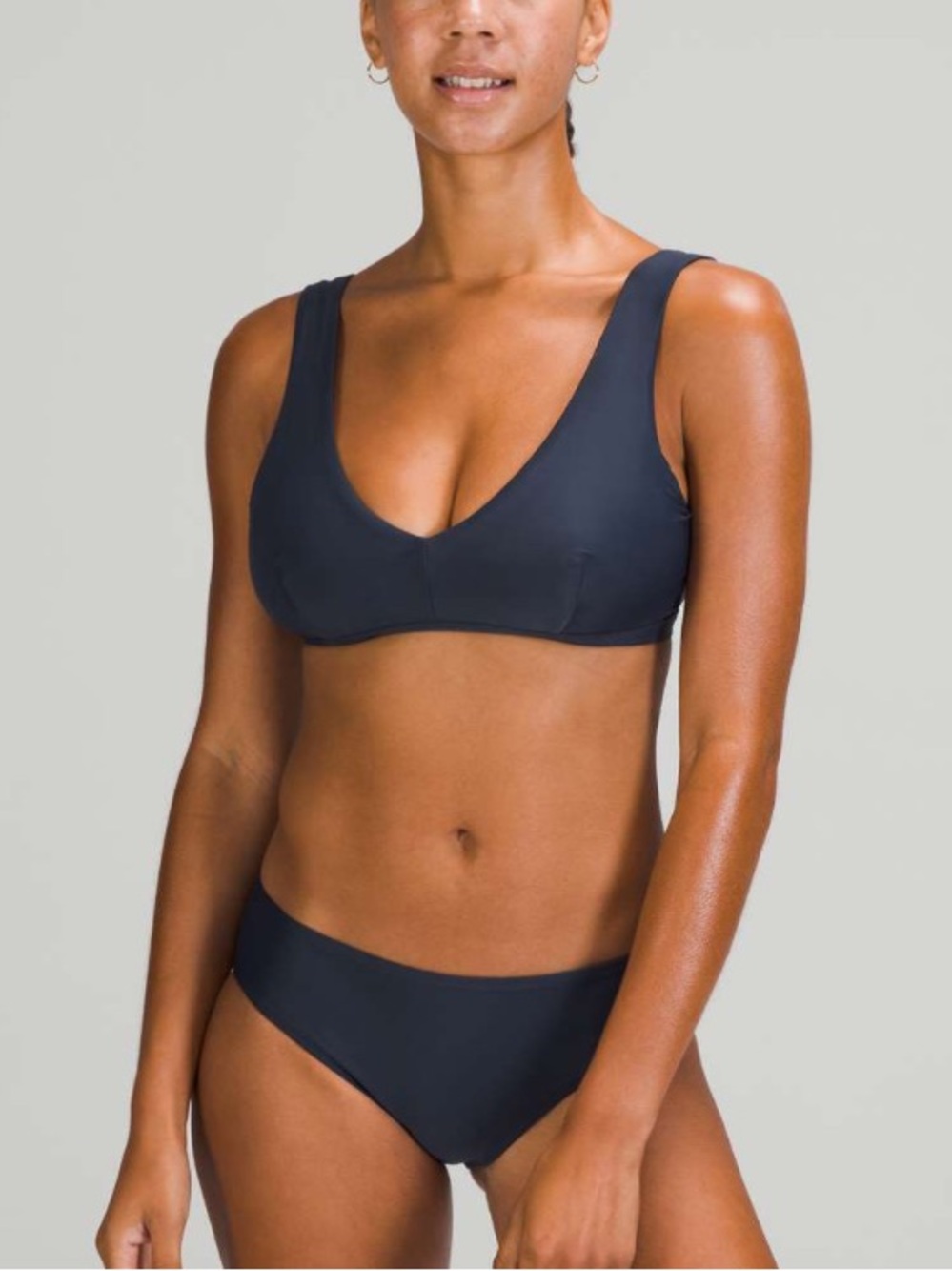 Lululemon Waterside V Swim Top *C/D and Bottom - True Navy - Size Small